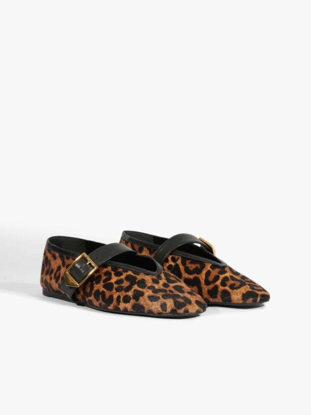 Schutz Courtney Buckle Calf Hair Mary Jane Flats, Size 6.5